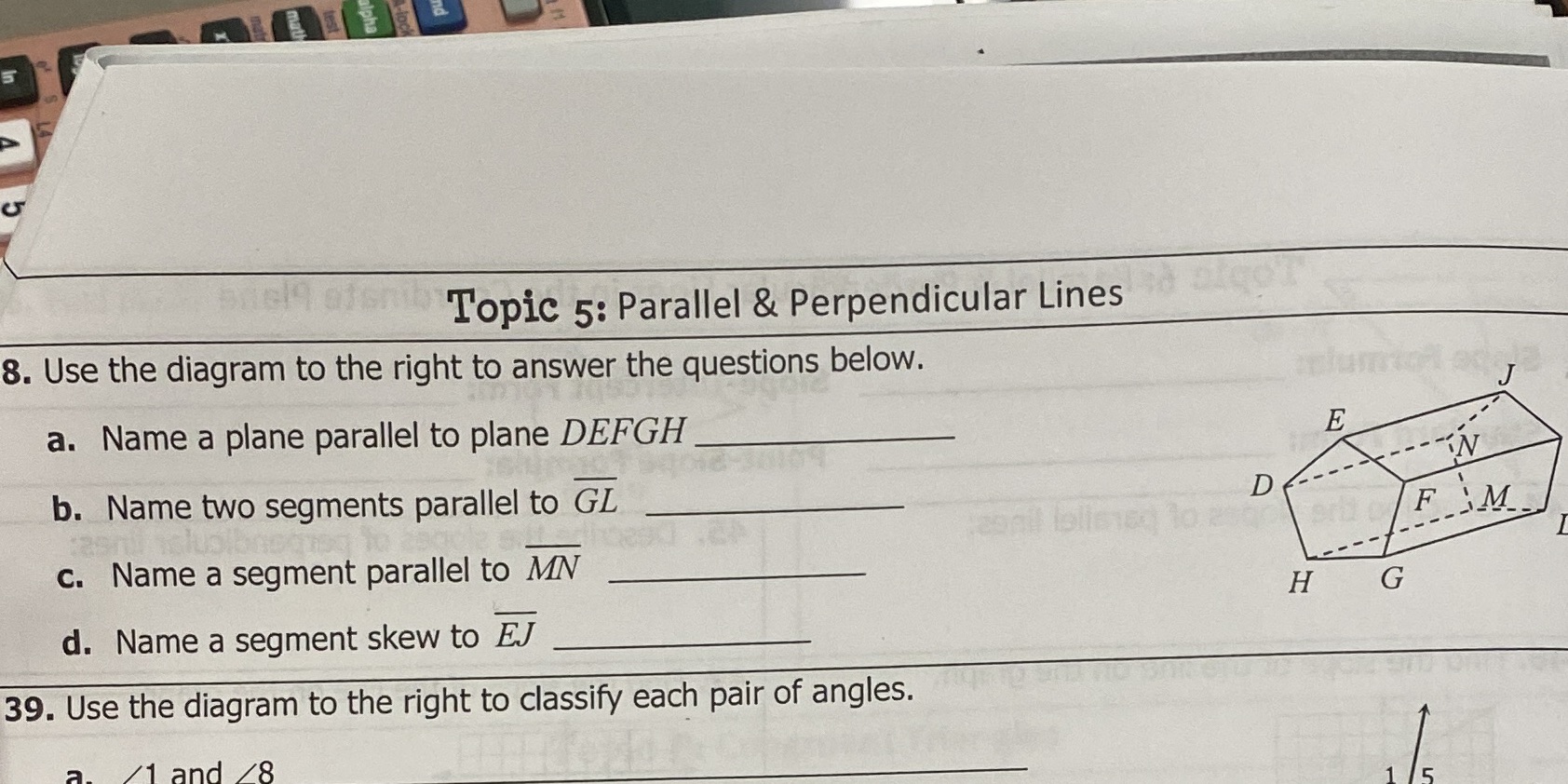 how do i do this Topic 5: Parallel &
