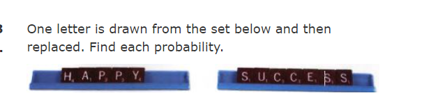 1. A number cube is rolled three times. What is