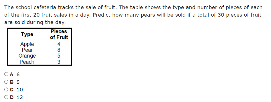1. A number cube is rolled three times. What is