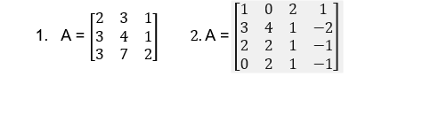 O 2 4 1 2. A = - 1. A= 3 4 1 1 ONU NN 3 7