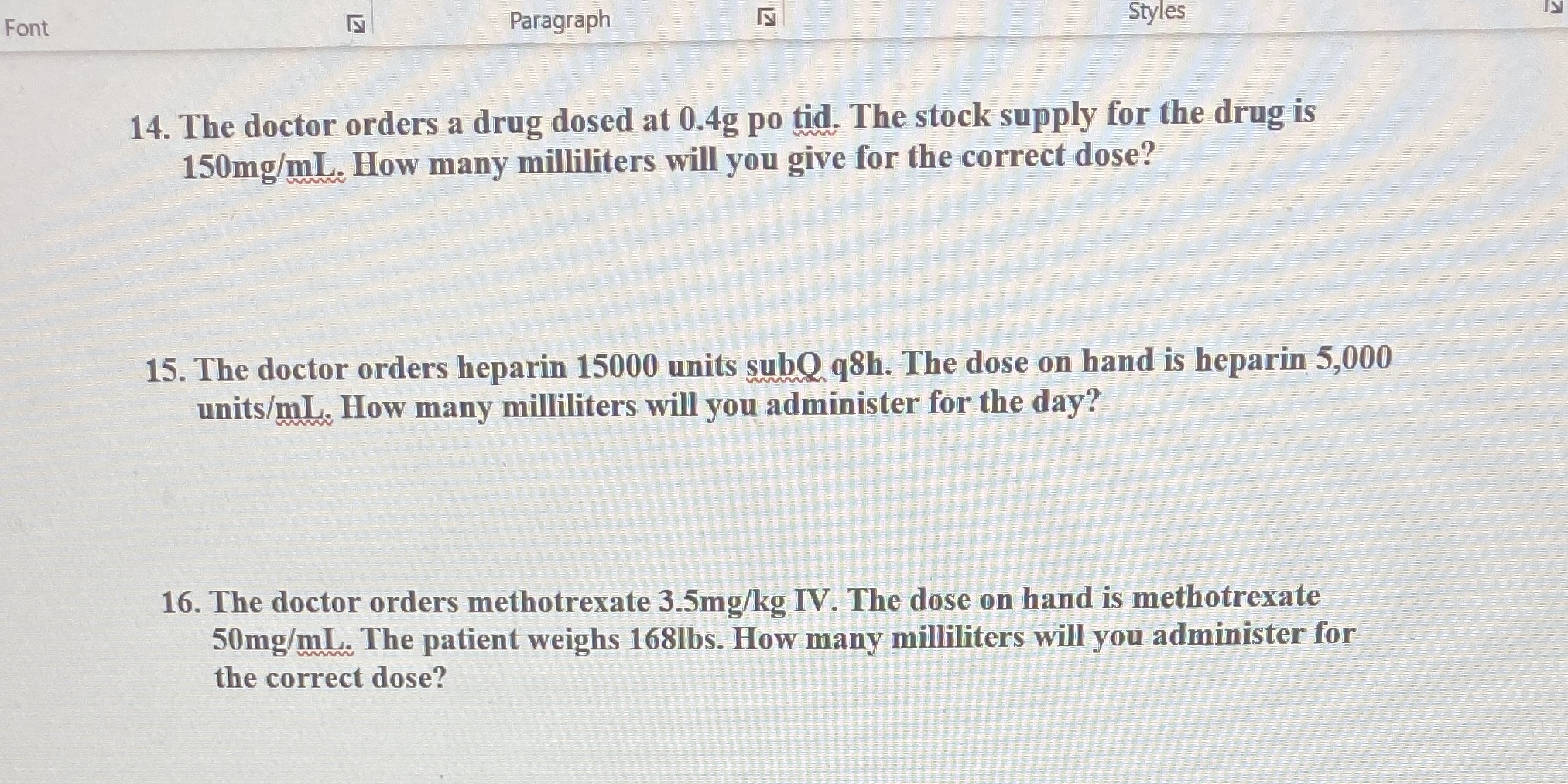 For values greater than 1, round to the tenth
