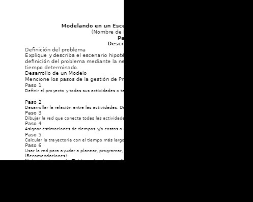 Modelando en un Esce (Nombre de Pa Descr