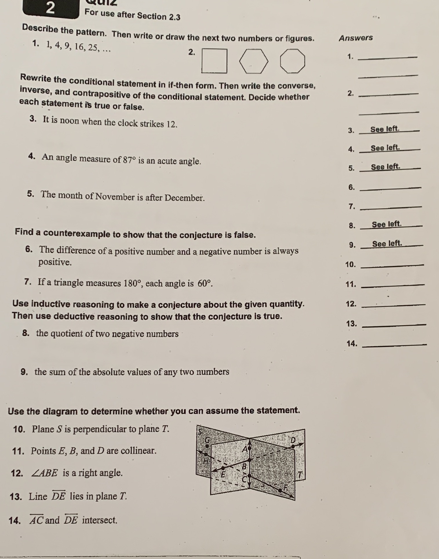 Please help me. 2 For use after Section 2.3