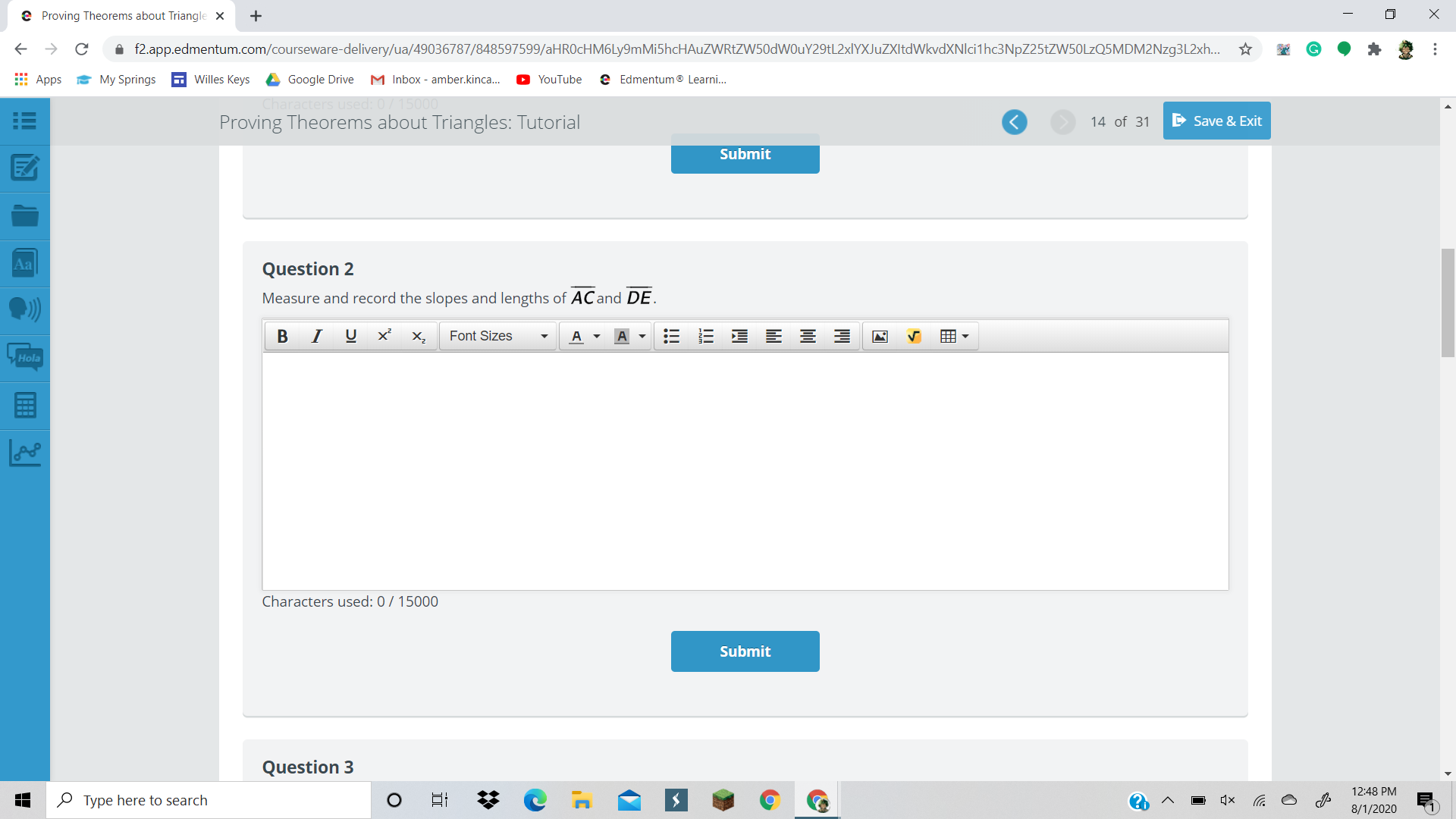 I need help ? @ Proving Theorems about Triangle X