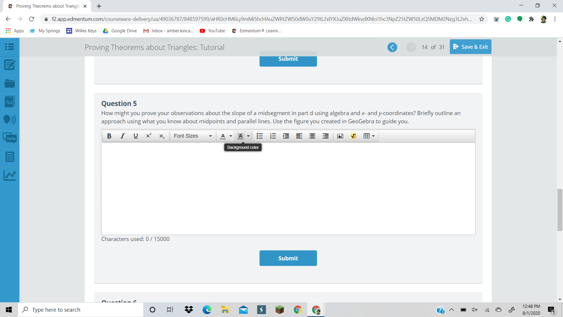 I need help ? @ Proving Theorems about Triangle X