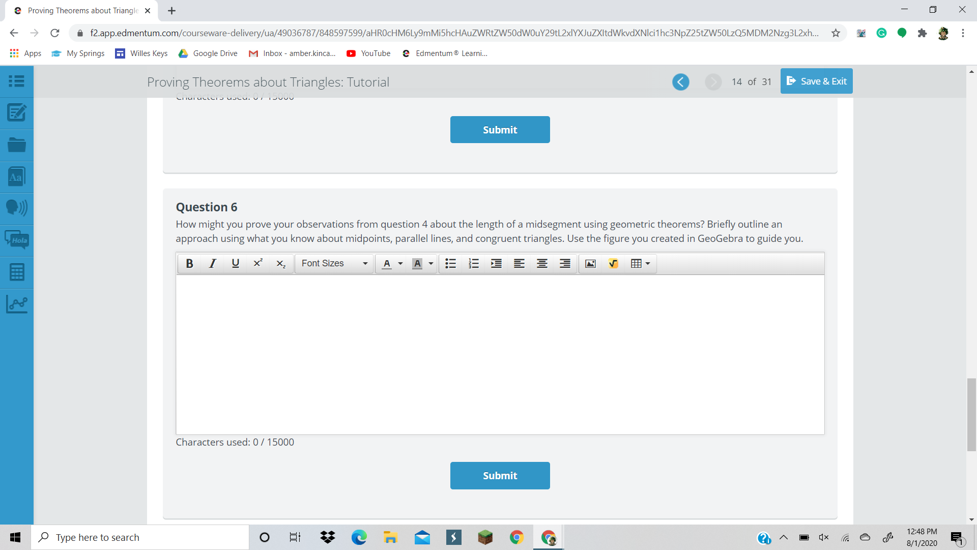 I need help ? @ Proving Theorems about Triangle X
