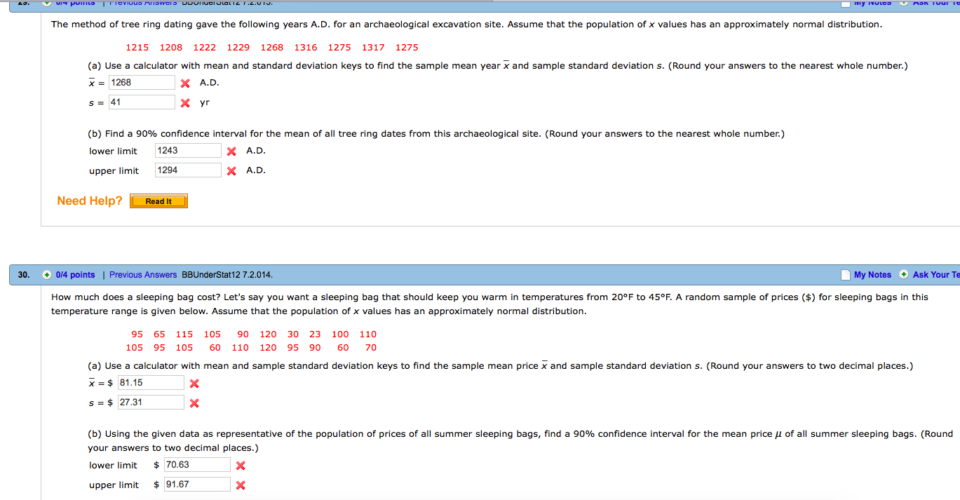 1) When ? is unknown and the sample is of size n