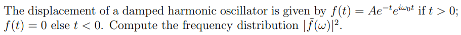 The displacement of a damped harmonic oscillator