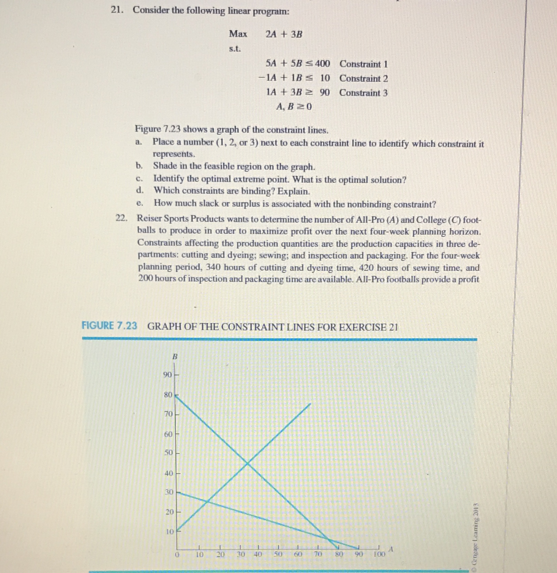 Linear programming, que 21 a,b,c,d,e please,