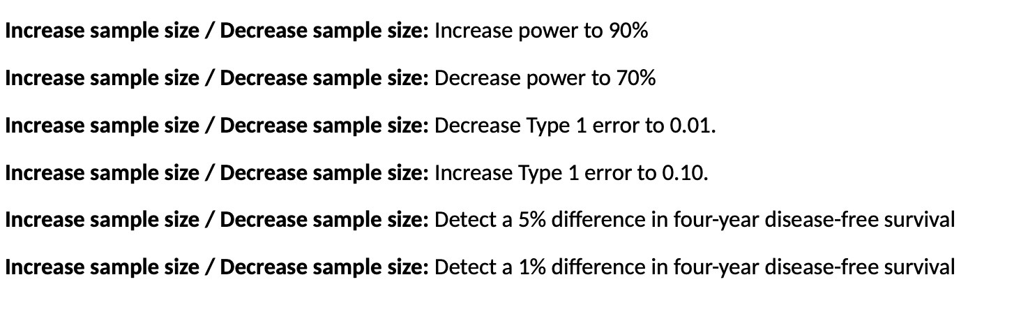 Increase sample size / Decrease sample size