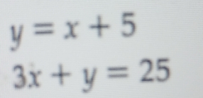 please show how you solved the problem. X- 5 3x 25