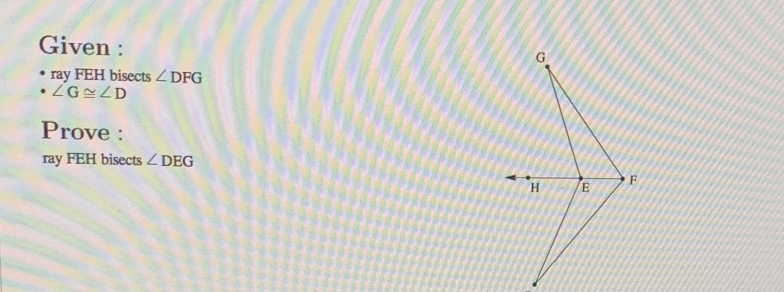 On top of having a two column proof write a