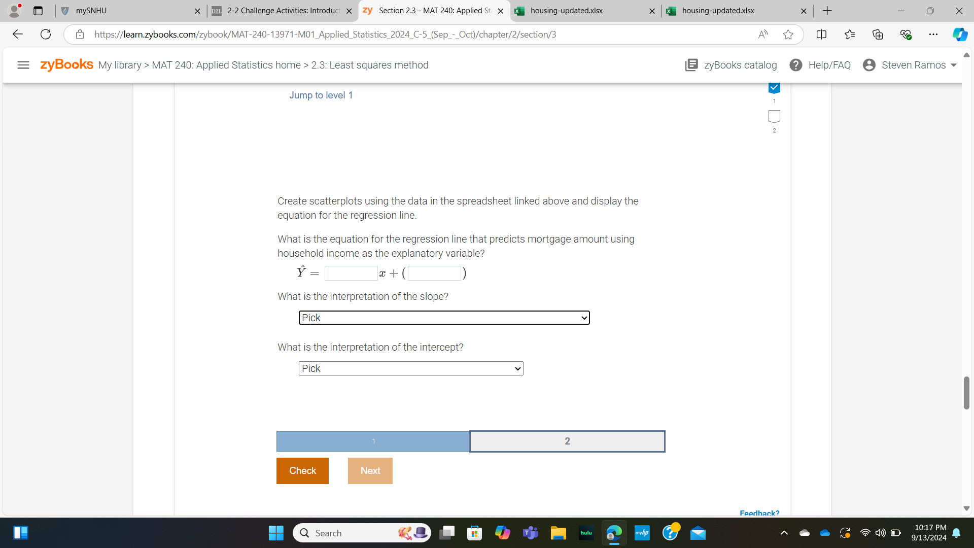 mySNHU X D2L 2-2 Challenge Activities: Introduct
