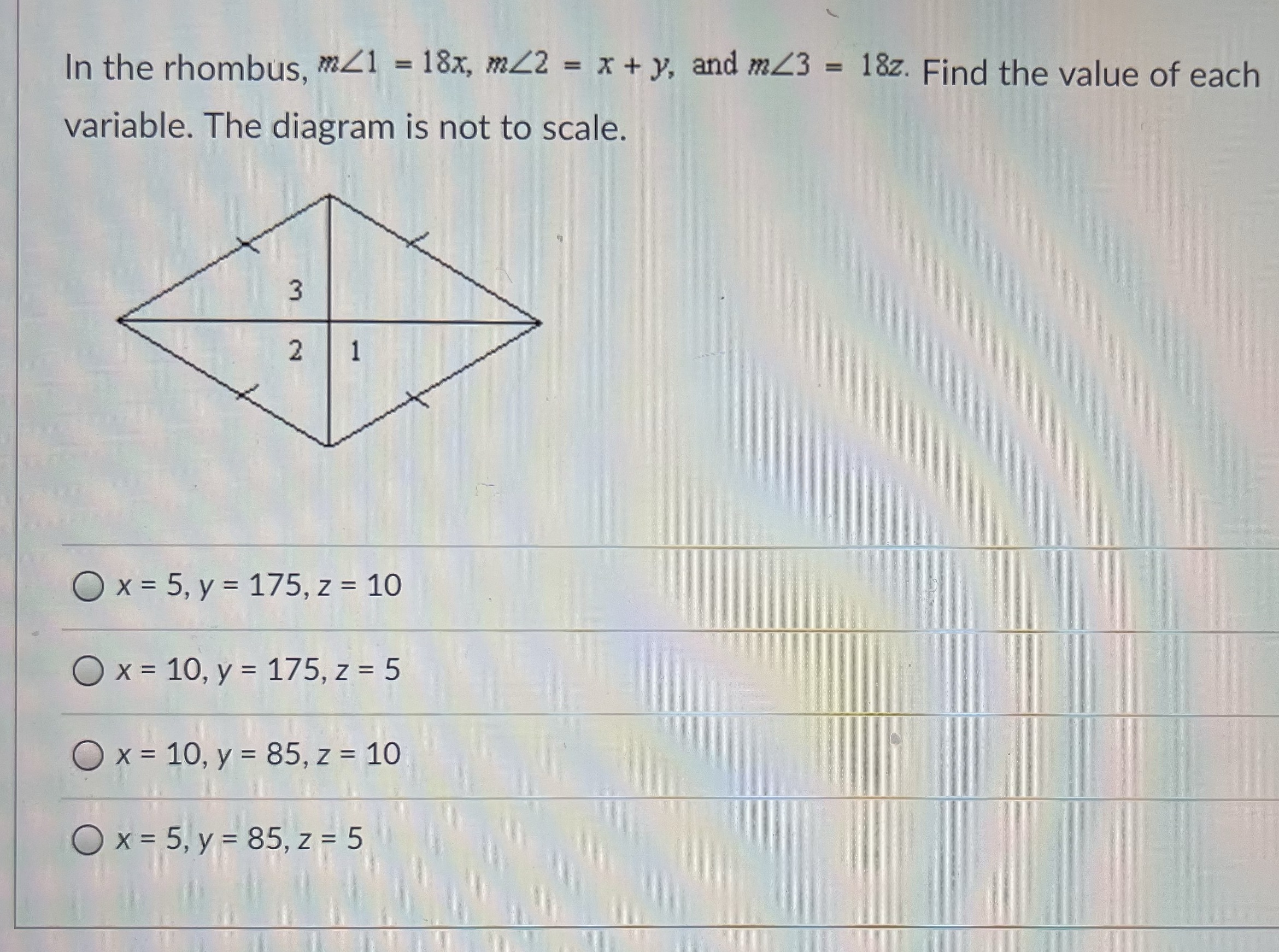 Need help figuring out special parallelograms In