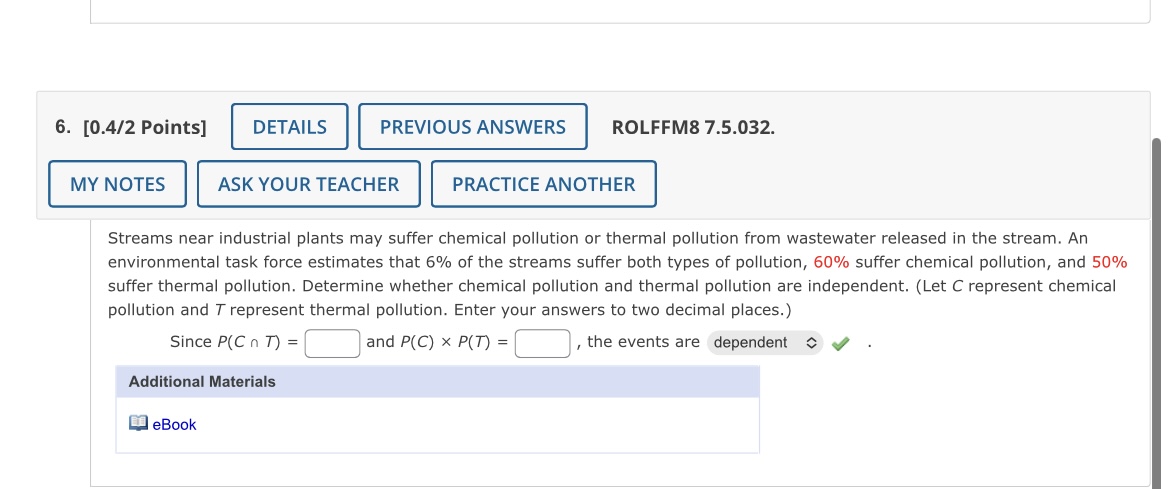6. [0.412 Points] DETAILS PREVIOUS ANSWERS