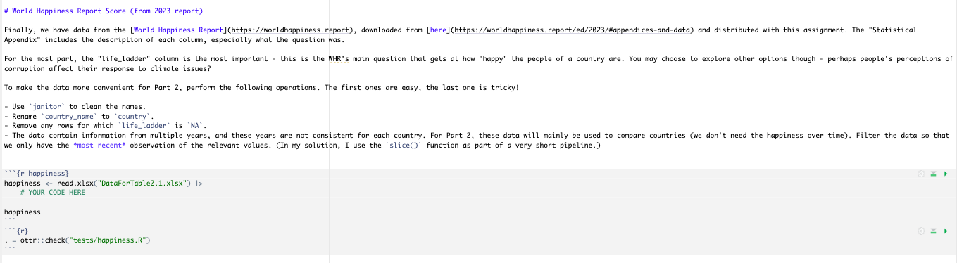# World Happiness Report Score (from 2823 report)