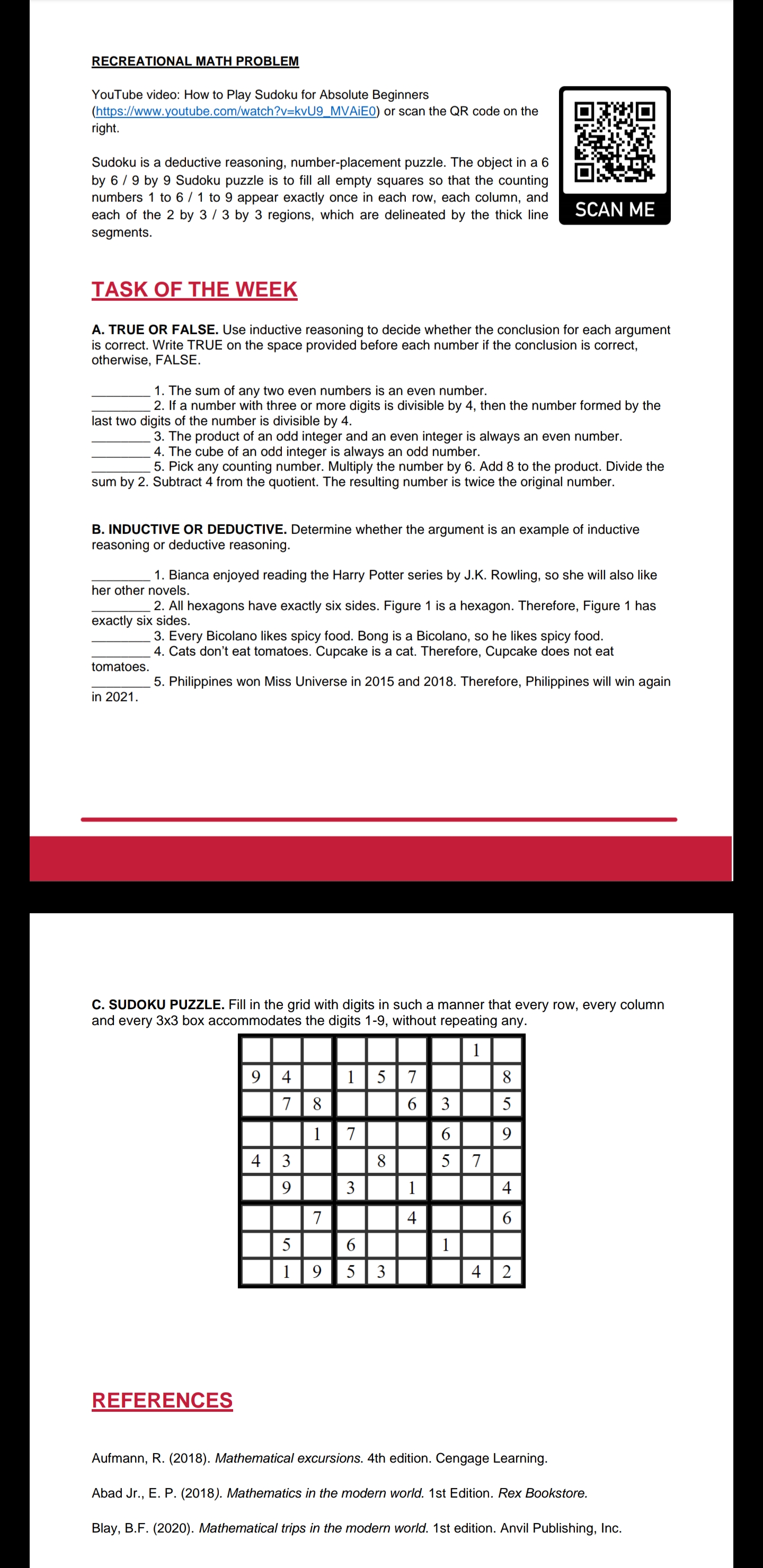 REQREATIQNAL MATH PRQBLEM YouTube video: How to