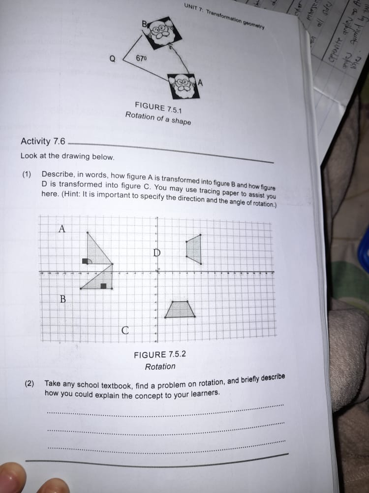Help me find the solution ofar all sides UNIT 7: