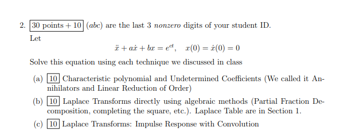 2. 30 points + 10 (abc) are the last 3 nonzero