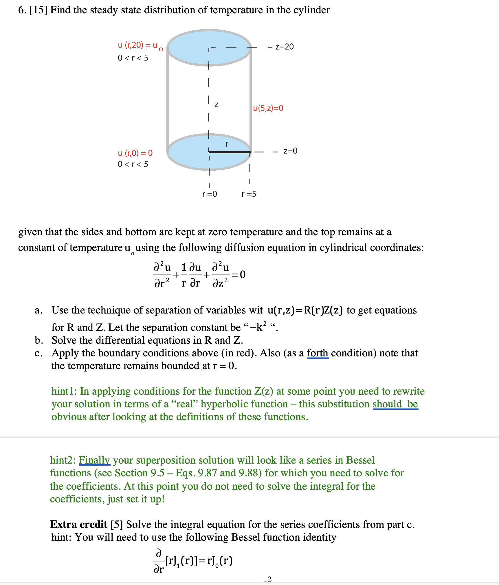 6. [15] Find the steady state distribution of