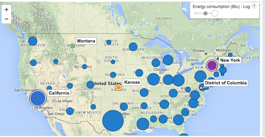 Here are three different visualizations that show