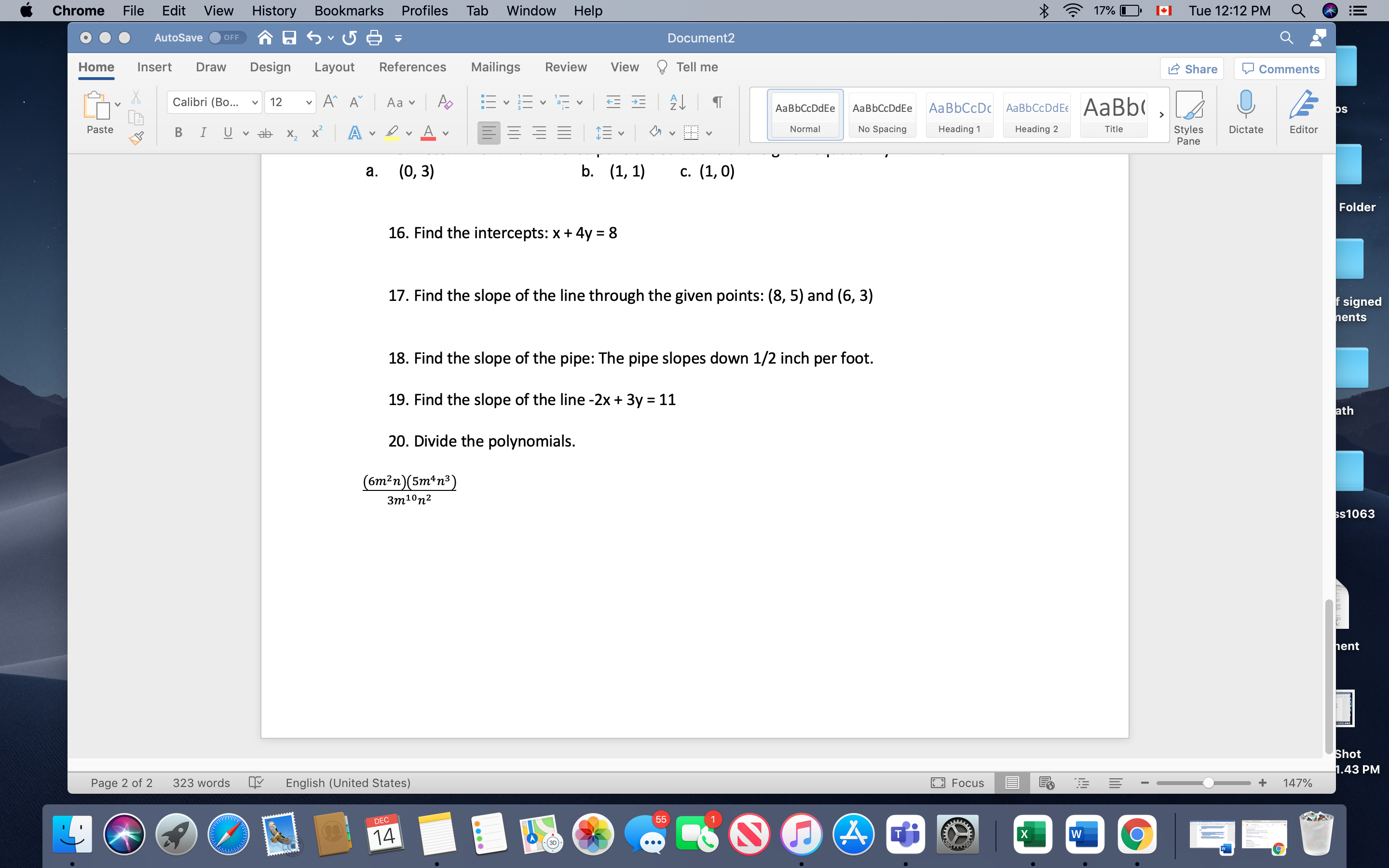 o O . Autosave f} : Documentz Home Insert Draw