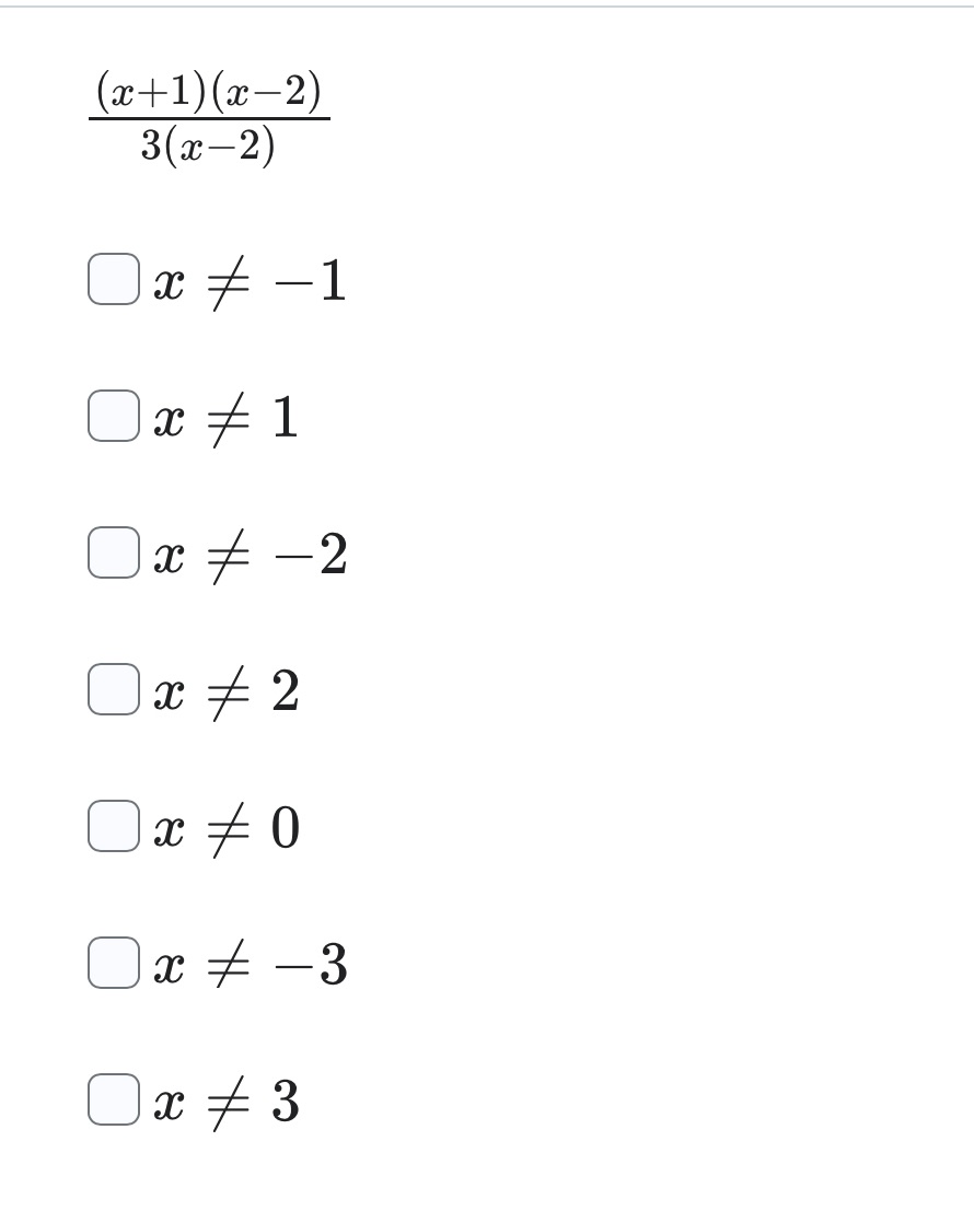 (ac +1) (2-2) 3(x-2) Ox-1 Oxx1 Out -2 Ox+ 2 Ox+ 0