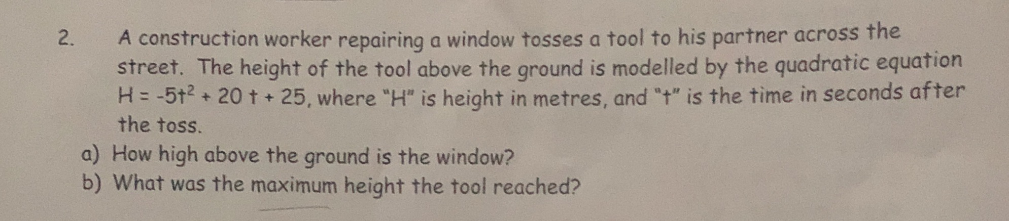 Please help! I'm very confused 2. A construction