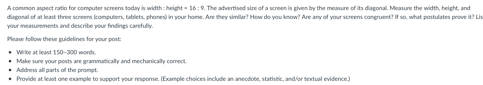 Similarity Reflection: Geometry A common aspect