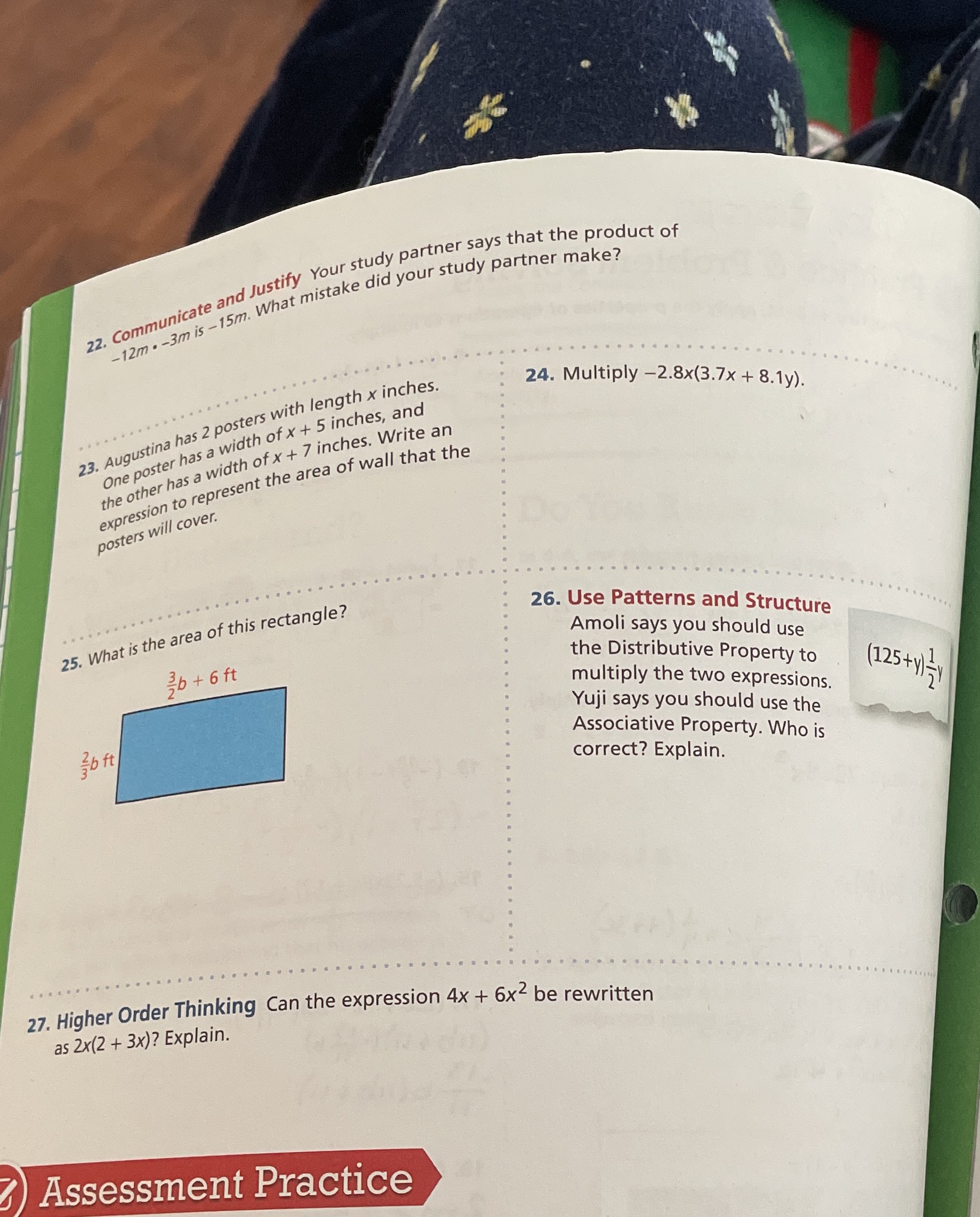 Solve this 22. Communicate and Justify Your study