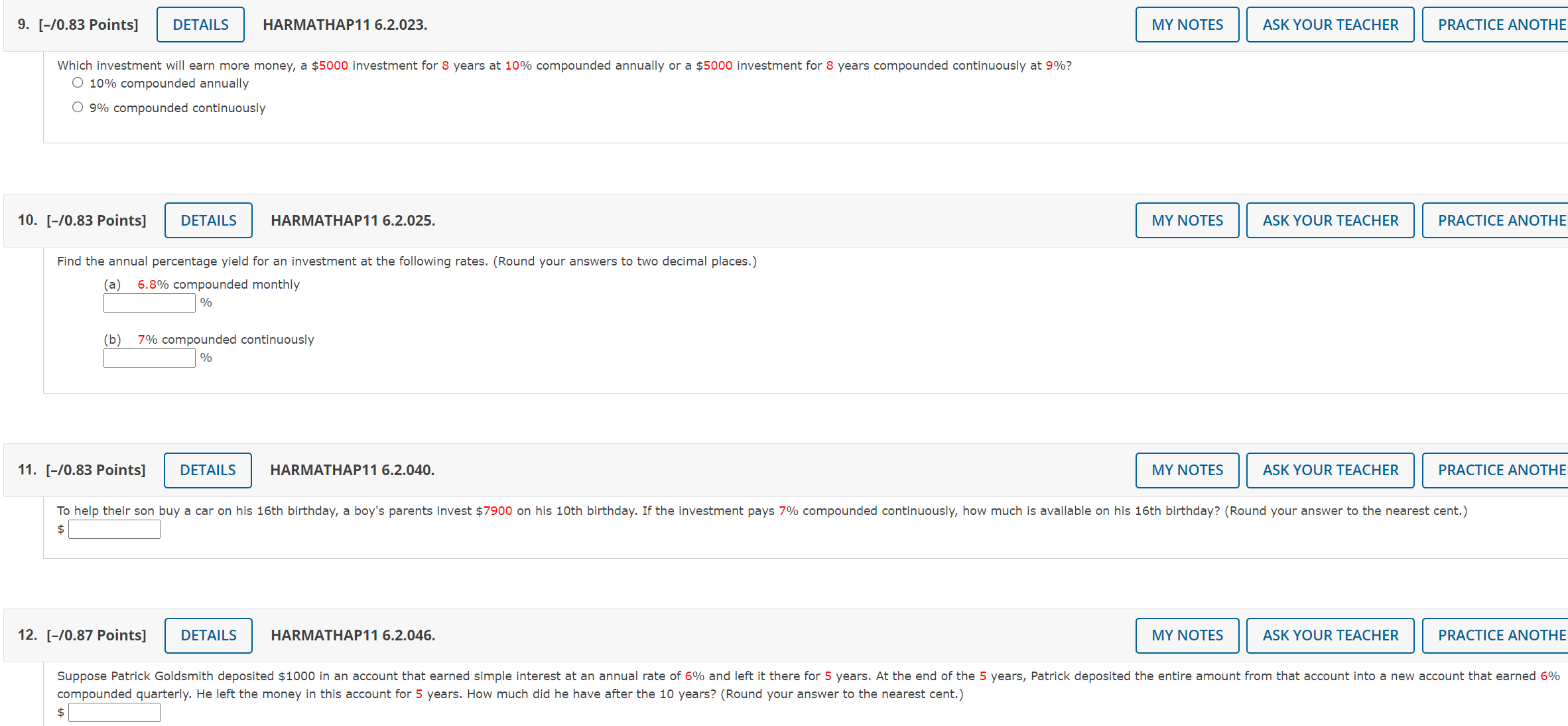 Need some help with these practice questions,