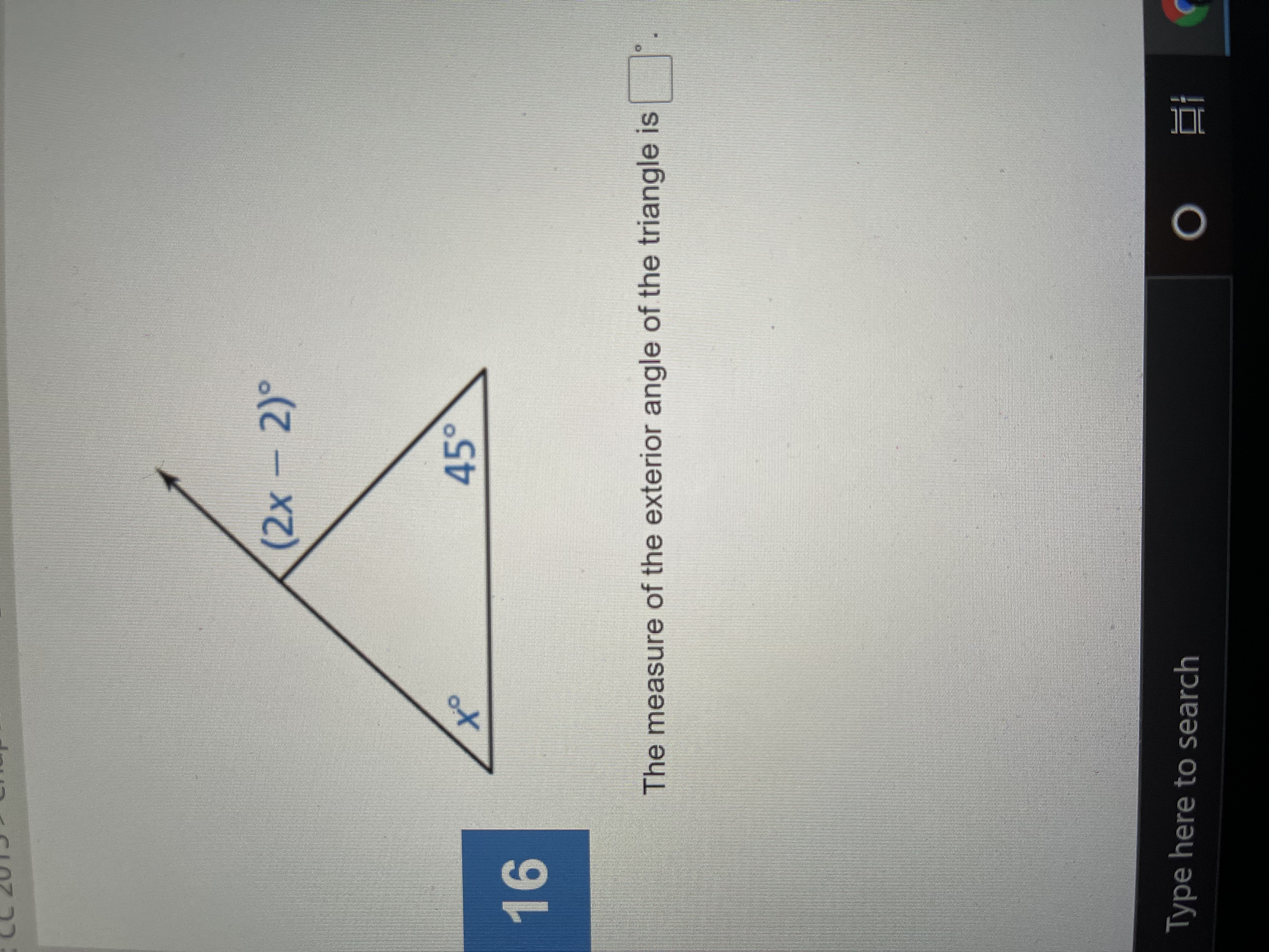 (7x - 16) 18 ( x + 8) 4x The measure of the