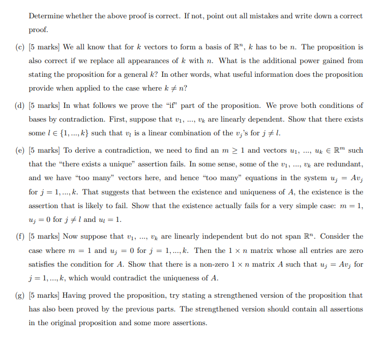 5. The goal of this question is to prove the
