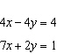 1. Solve the system. Be sure to show all work.