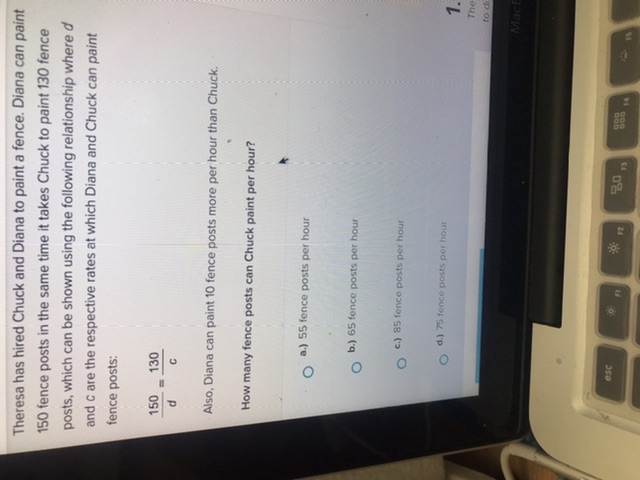 Theresa has hired Chuck and Diana to paint a