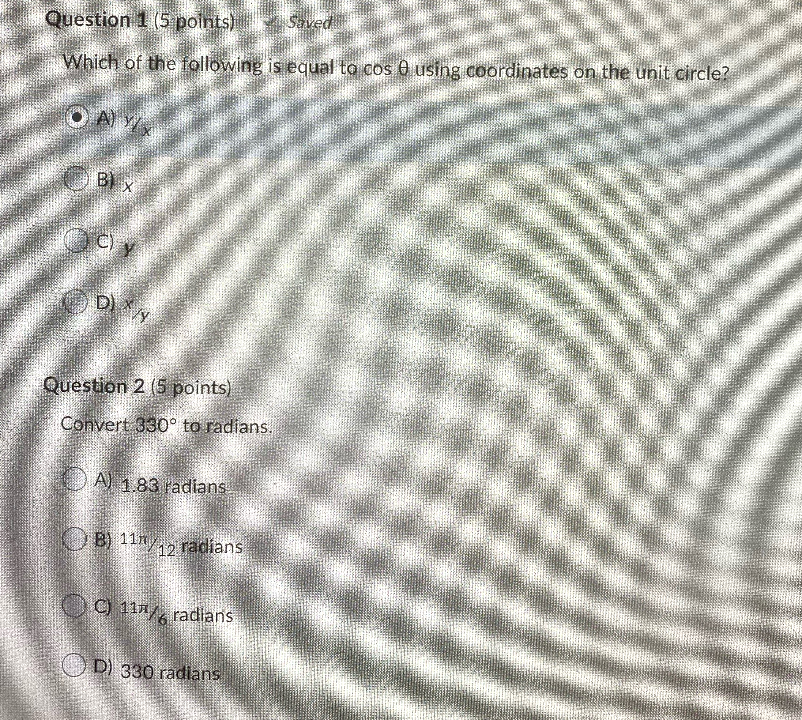 Which is the correct answer for Q1 and Q2? Thank