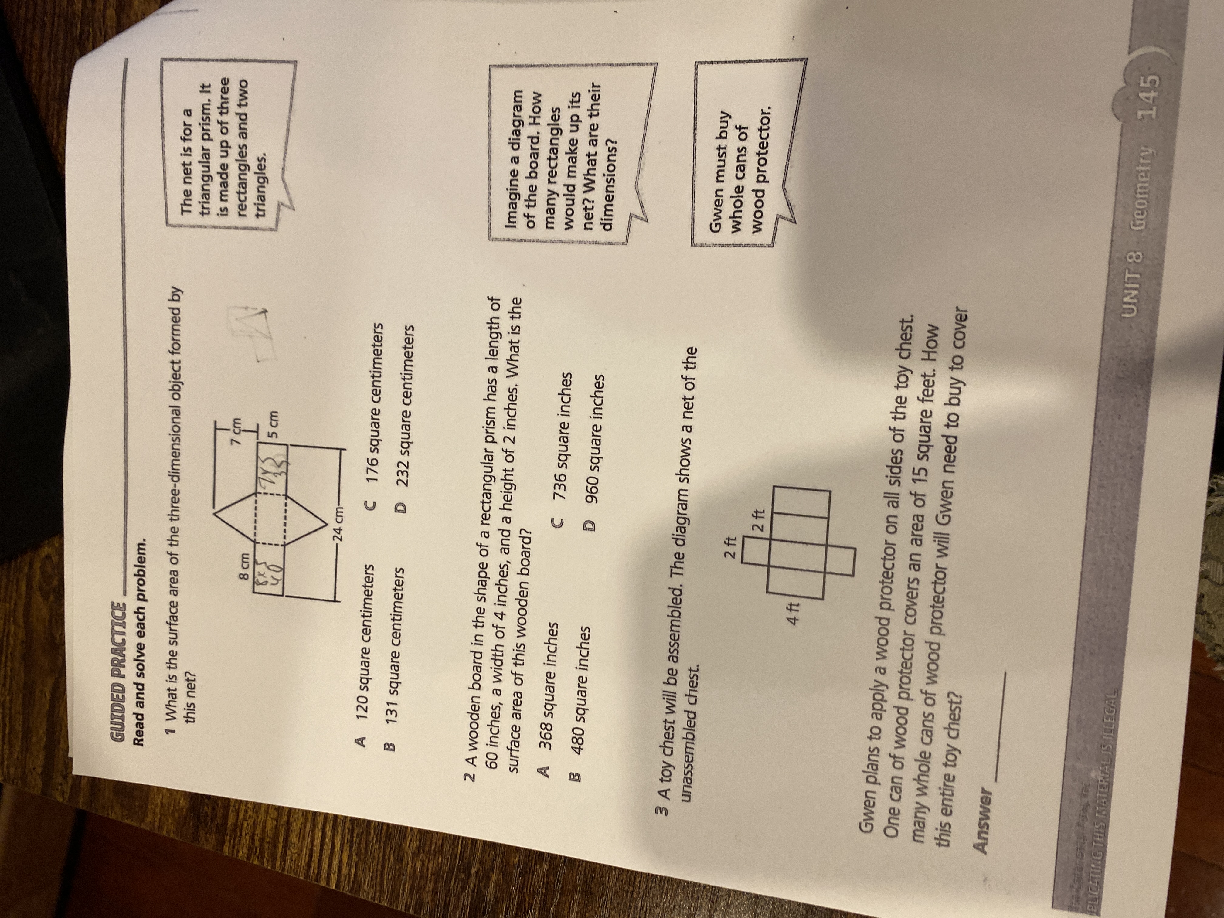 GUIDED PRACTICE Read and solve each problem. 1