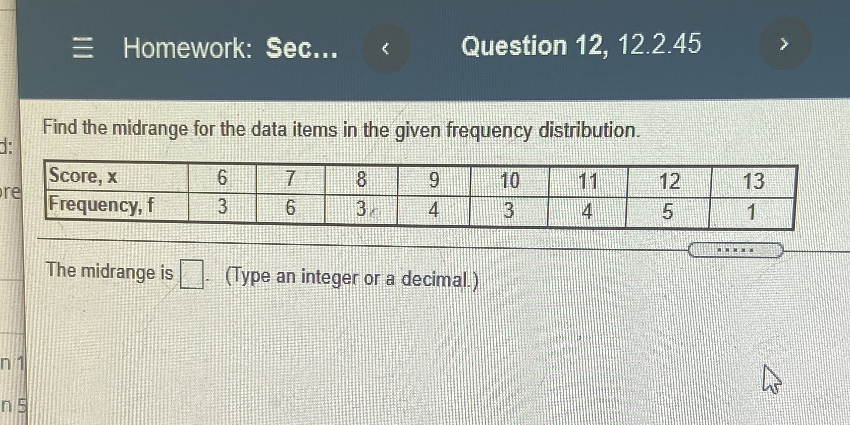 Homework: Sec... Question 12, 12.2.45 Find the