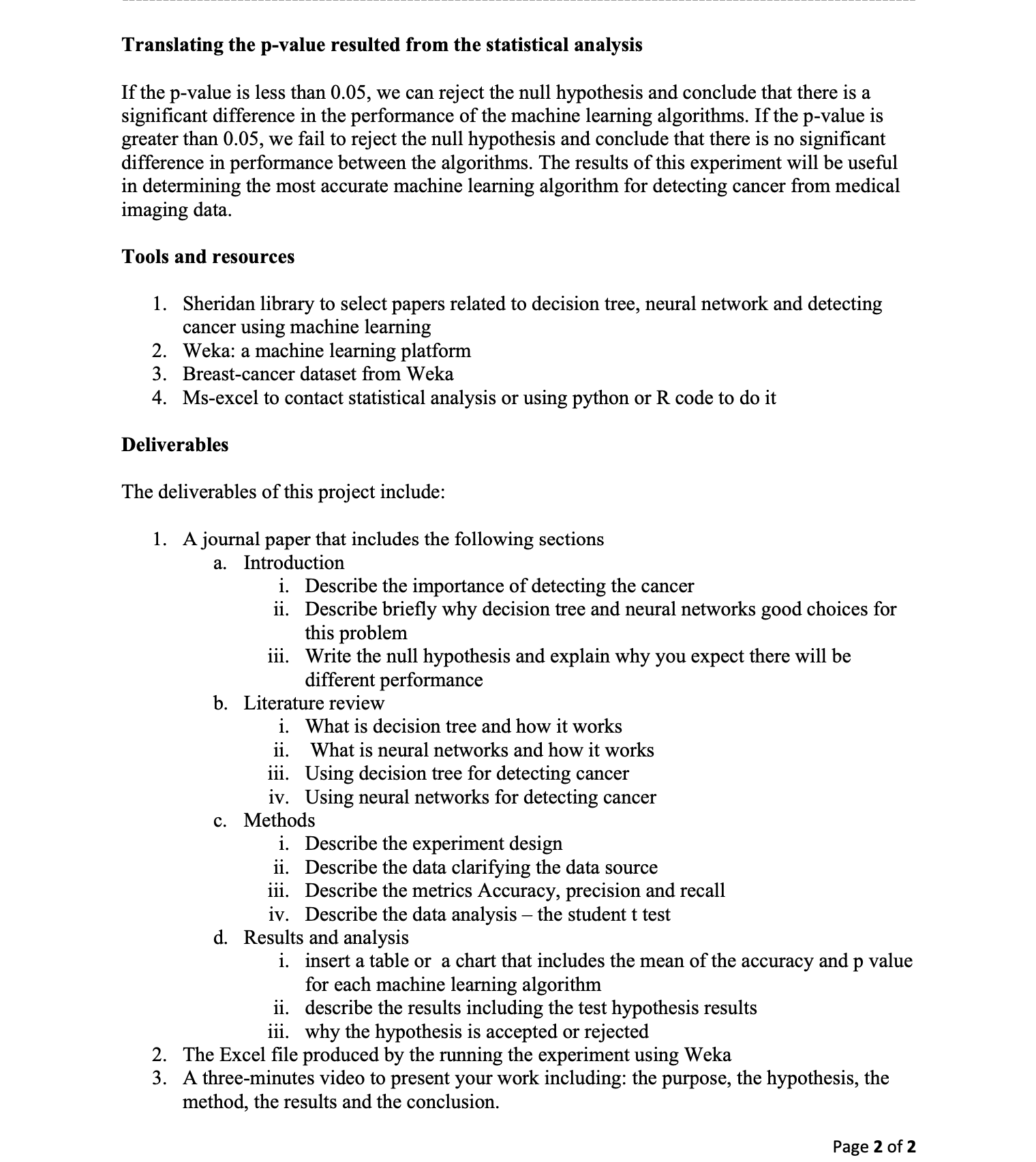 Comparing the performance of Decision tree and