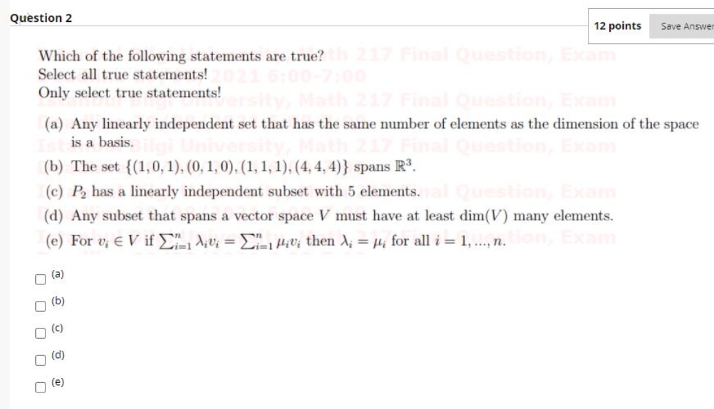 just tell me the corrects one asap question 2 12