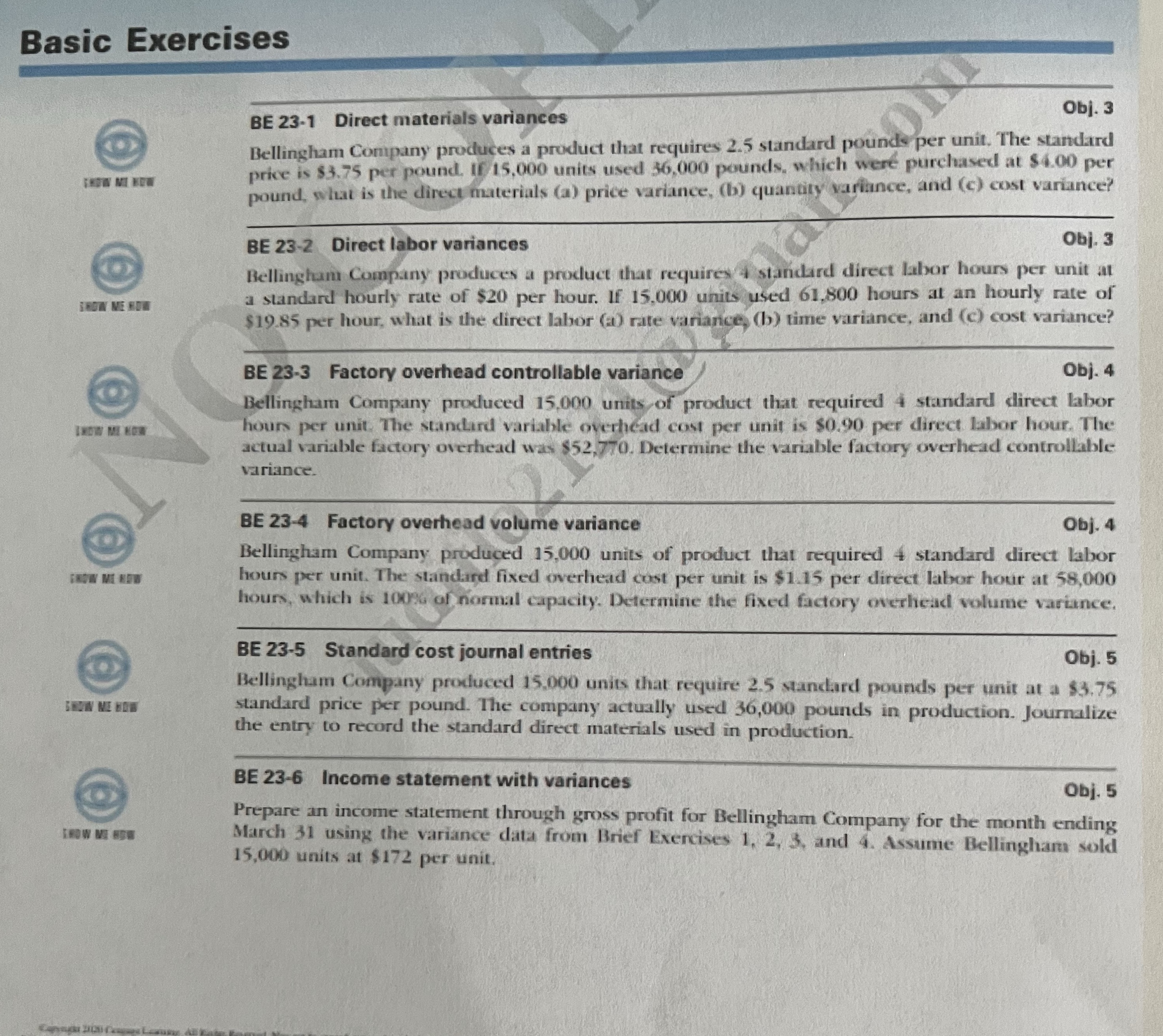 ACCO 3520 tarea7.1 Basic Exercises BE 23-1 Direct