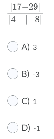 Absolute Value: Evaluate the following