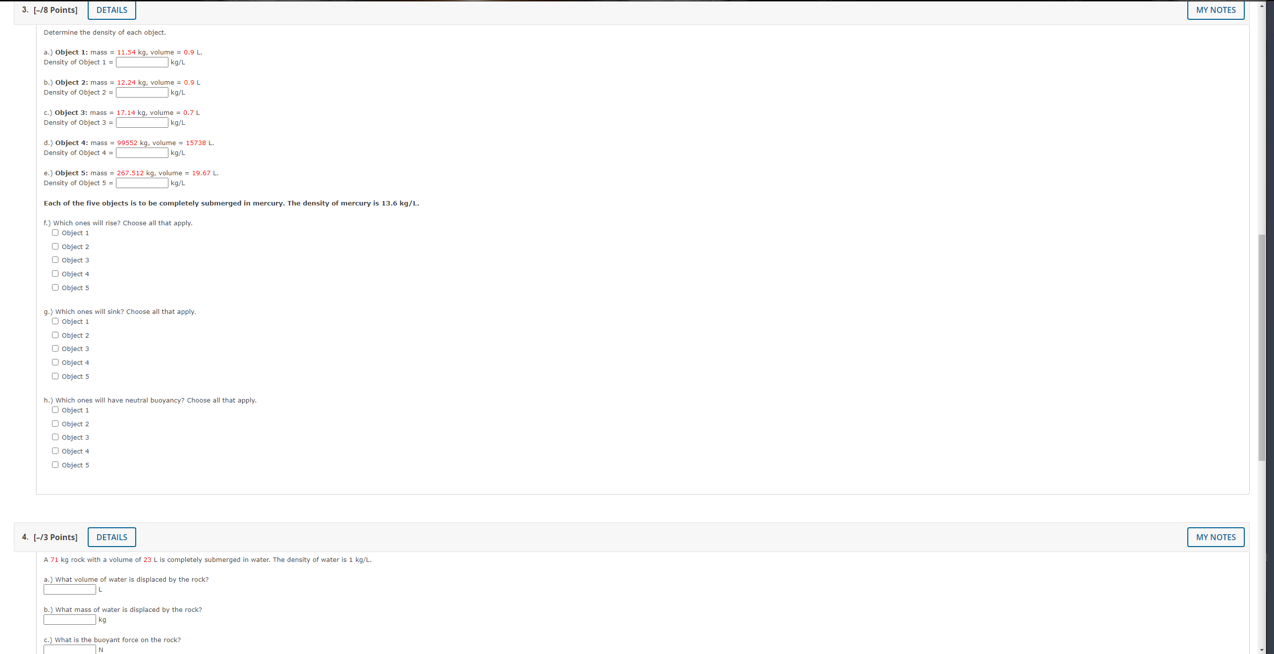 1. [-/2 Points] DETAILS A 67975 lb force is