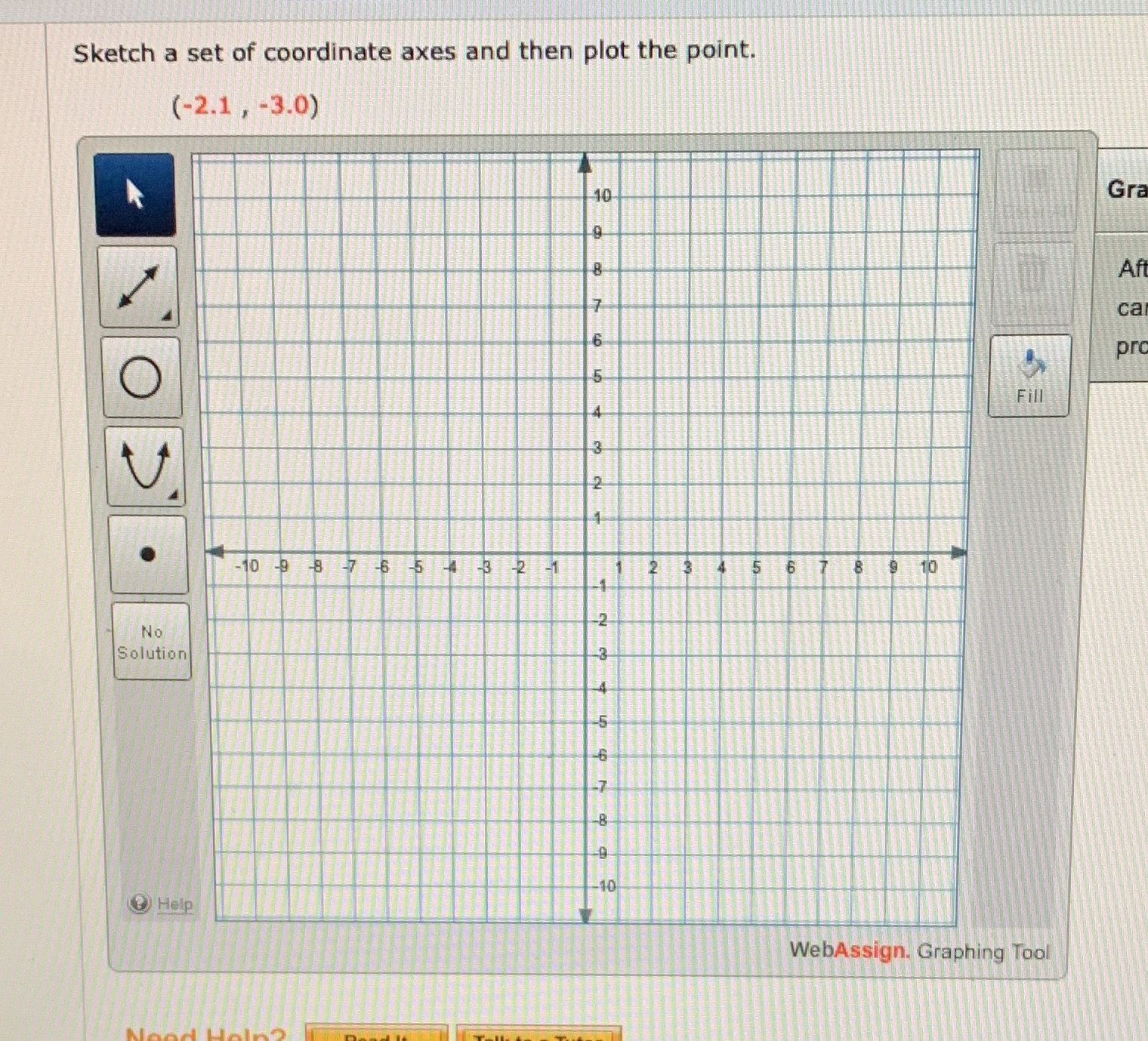 Sketch a set of coordinate axes and then plot the