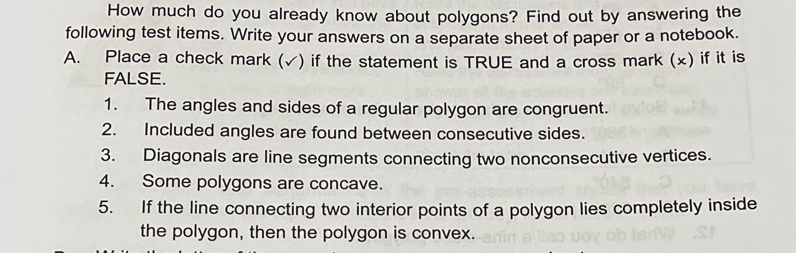 How much do you already know about polygons? Find