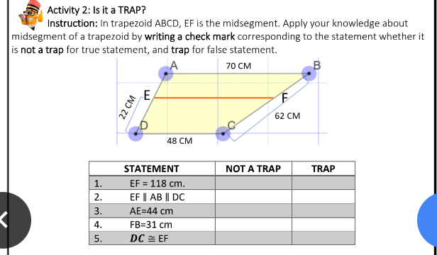 Activity 1: Have you proven how long am I?
