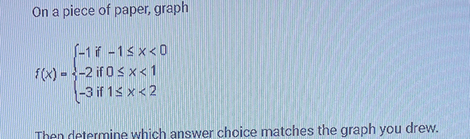 On a piece of paper, graph 1-16 - 15 x <0 f (x) -