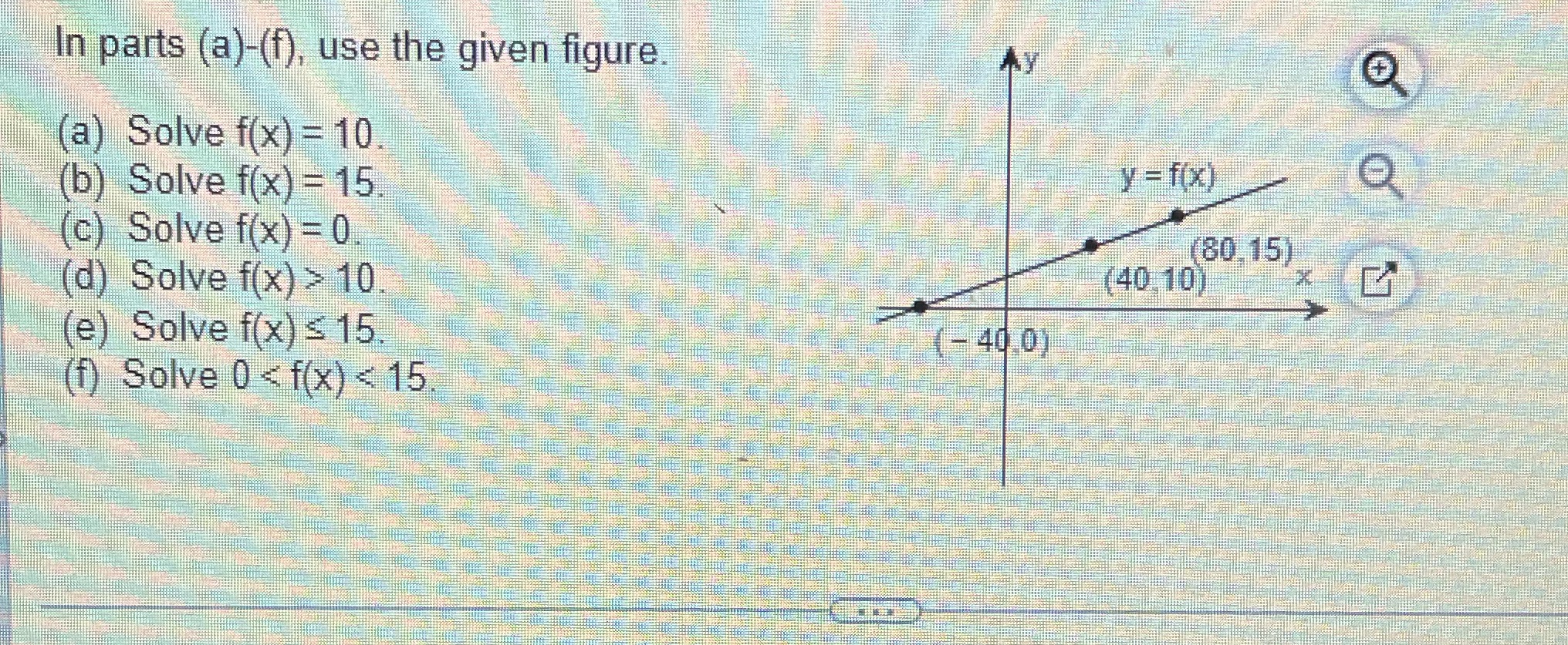 In parts (a)-(f), use the given figure In parts