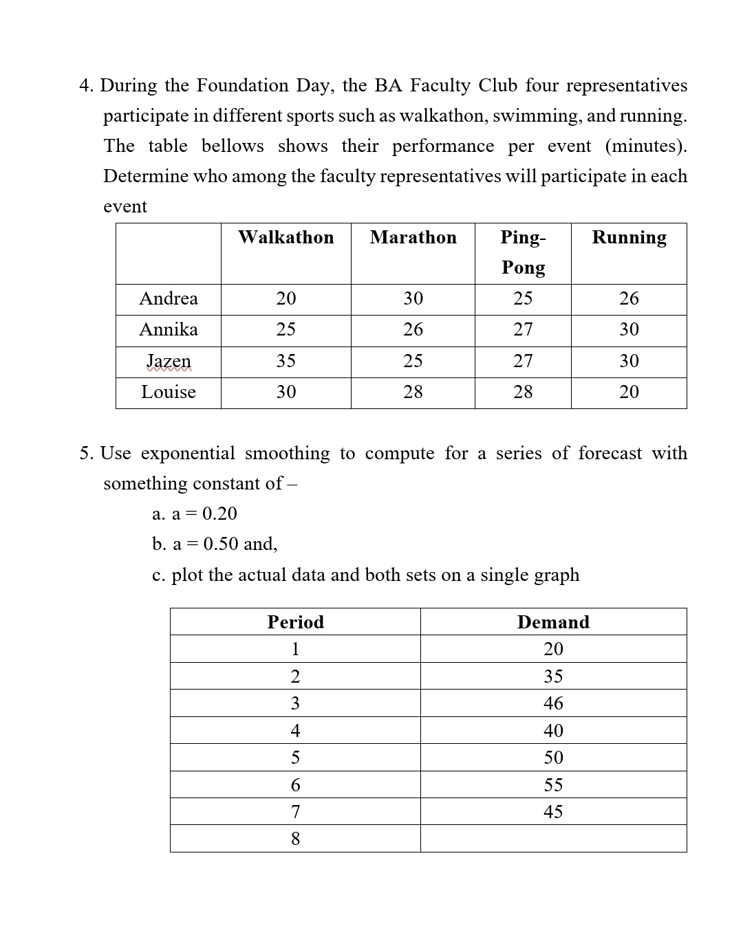4. During the Foundation Day, the BA Faculty Club