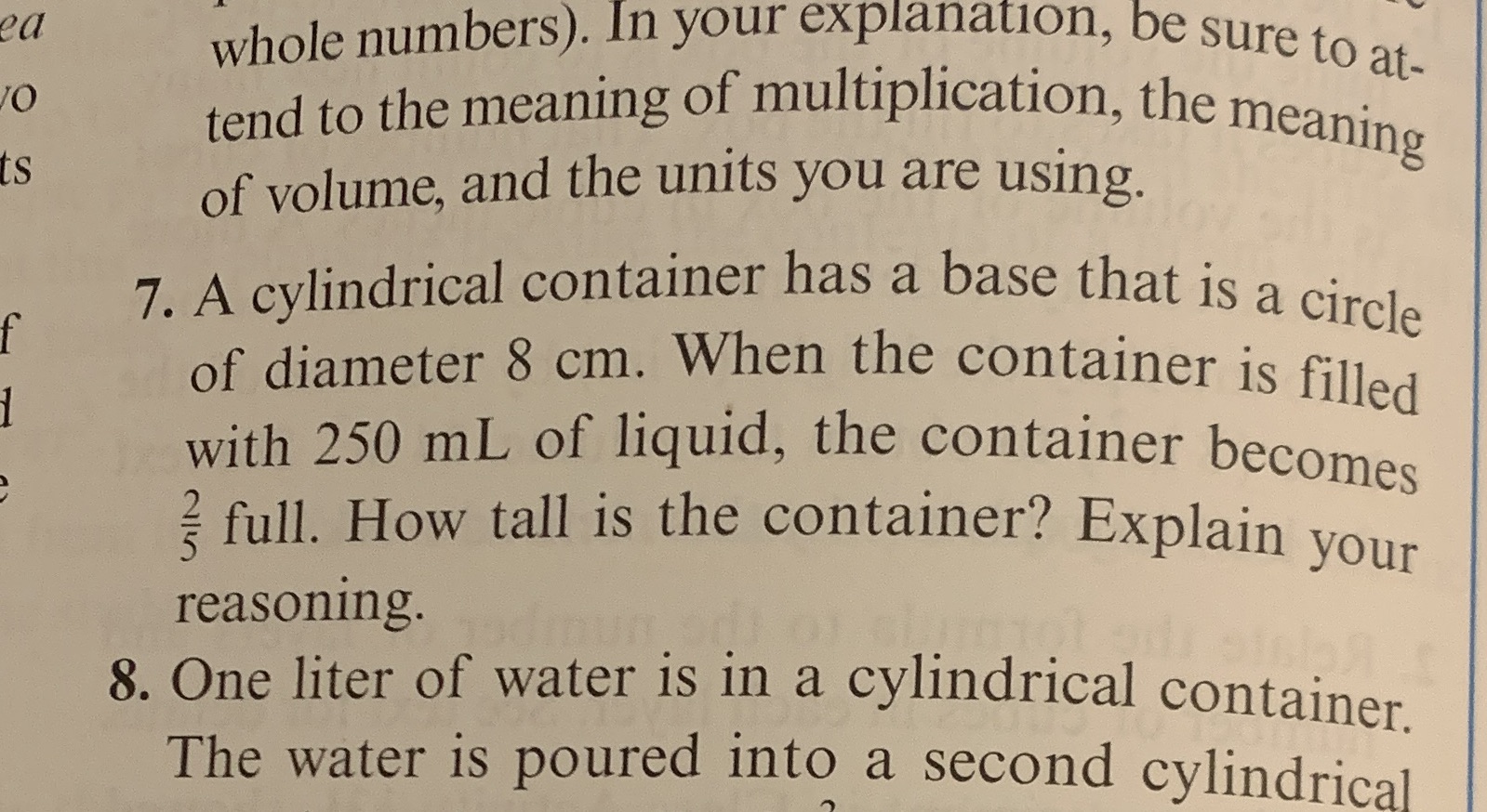 ea whole numbers). In your explanation, be sure